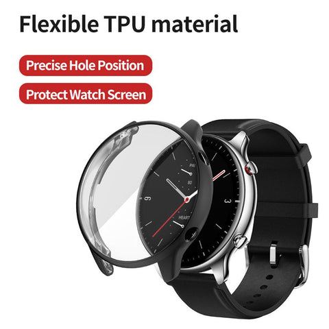 Soft TPU Full Protector Case Cover For Amazfit GTR 2/GTR 2E/GTR 4 Watch -CE00544-Veeddydropshipping