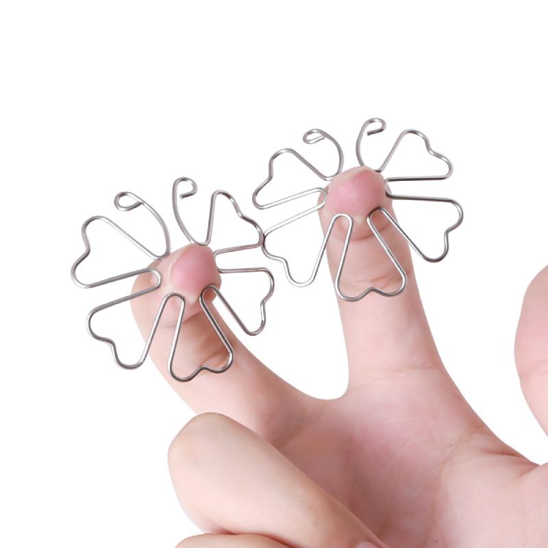 1 Pair Flirting Metal Nipple Clamps Masturbation Clip Bdsm Friction Teasing Massage -BH01270-Veeddydropshipping
