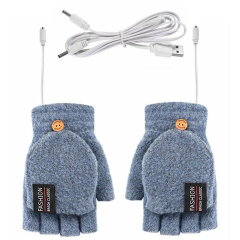 Winter Heated Gloves Adjustable Temperature Motorcycle Cycling Gloves USB Electric -OS00967-Veeddydropshipping