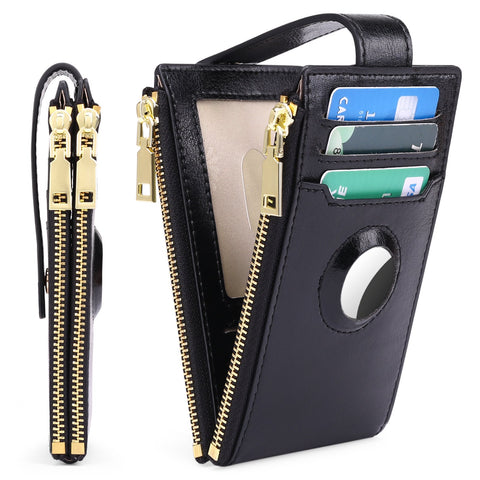 Women Rfid Blocking Anti-theft 13 Card Slots Wallet with Airtag Tracking-BS00217-Veeddydropshipping