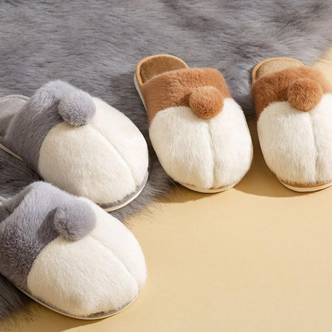Slippers Plush Warm Indoor Men and Women Couples Cute-BS01278-Veeddydropshipping