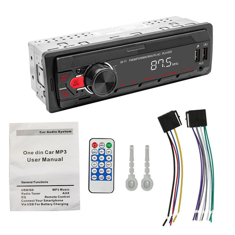 Car Radio In Dash 1 Din Tape Recorder MP3 Player FM Audio Stereo USB/SD-AM00645-Veeddydropshipping