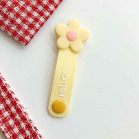 For Phone USB Line Buckle Cute Silicone Flower Cable Organizer Winder Wire Protector Cable-PA00877-Veeddydropshipping