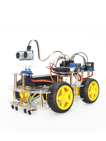 4WD Smart Automation Robot Car Kits For Arduino Project Upgraded -CE00657-Veeddydropshipping