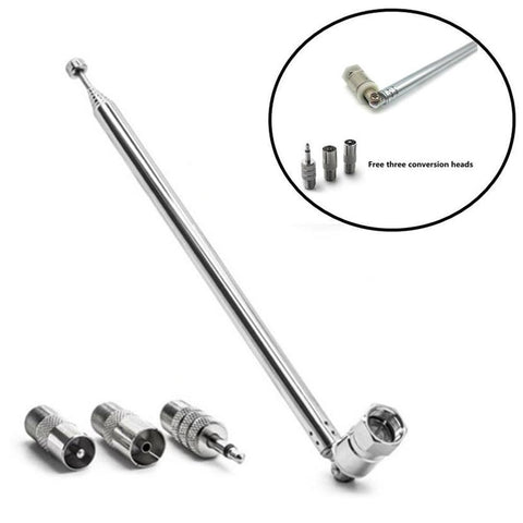 Rod Antenna 3.5mm Adapter FM Radio Antenna Replacement Telescopic -CE00833-Veeddydropshipping