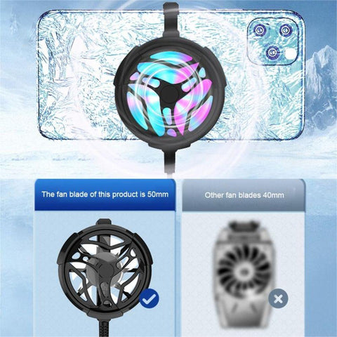 New Heat Sink Portable Mobile Phone Game Cooler Phone Cooling Fan Turbo-PA00686-Veeddydropshipping