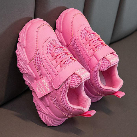 Spring New Kids Sneakers 2023 PU Girls Casual Mesh-TB00119-Veeddydropshipping