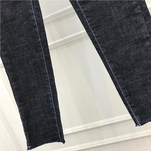Vintage Skinny Jeans Women Button High Waisted Pants-WF00394-Veeddydropshipping