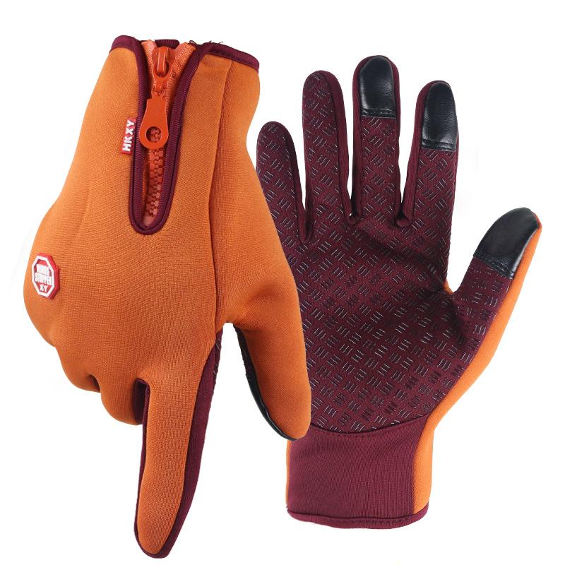 Winter Warm Fleece Full Finger Gloves Outdoor Sports Cycling Running Motorcycle -OS01214-Veeddydropshipping