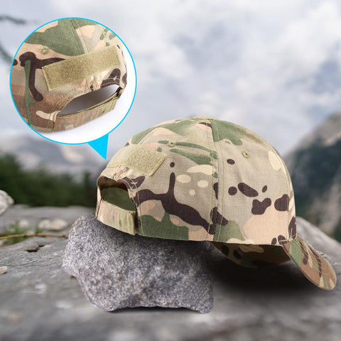 Sports Hat Tan Cycling Camo Hiking Cap Baseball Hunting Tennis Golf Mesh Military-OS01093-Veeddydropshipping