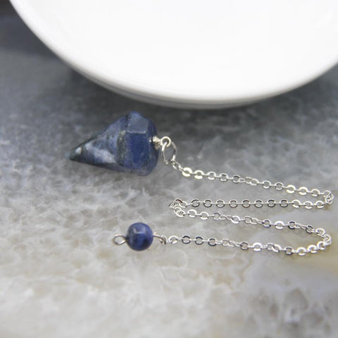 Quartz Healing Pendulum,Spiritual Small Size Necklace Jewelry-JW01180-Veeddydropshipping