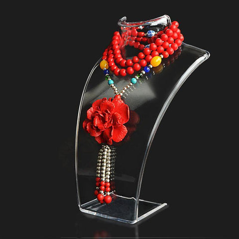 Three Colors Mannequin Necklace Jewelry Pendant Display -JW01731-Veeddydropshipping