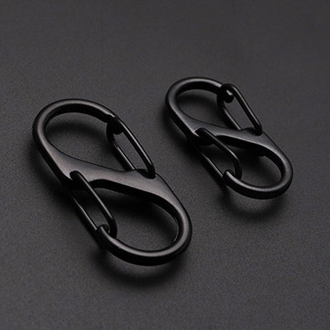 Stainless Steel Carabiner With Lock Mini Outdoor Camping-BS00756-Veeddydropshipping