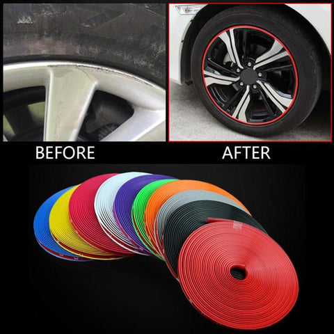 8M/Roll Rim Blades Wheel Rims Protector Decor Strip Tire Guard Line-AM00083-Veeddydropshipping