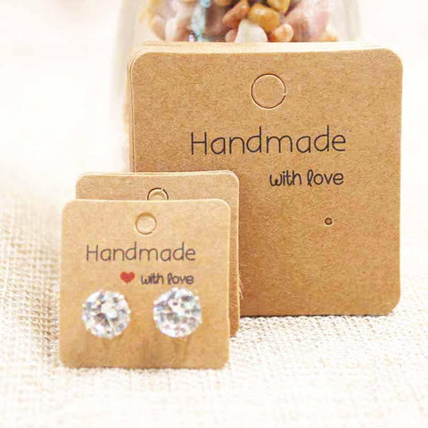 100Pcs Display Card Earring card Tag card DIY jewelry -JW01671-Veeddydropshipping