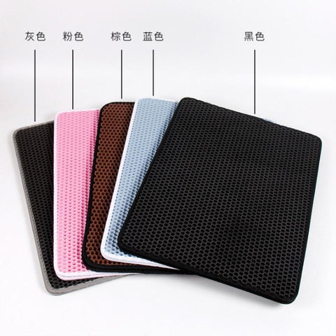 Waterproof Pet Cat Litter Mat Double Layer-HA01398-Veeddydropshipping