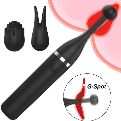 Female Clitoris 3 Caps Replaceable Vibrator G Spot Masturbation Massage Sex -BH01203-Veeddydropshipping