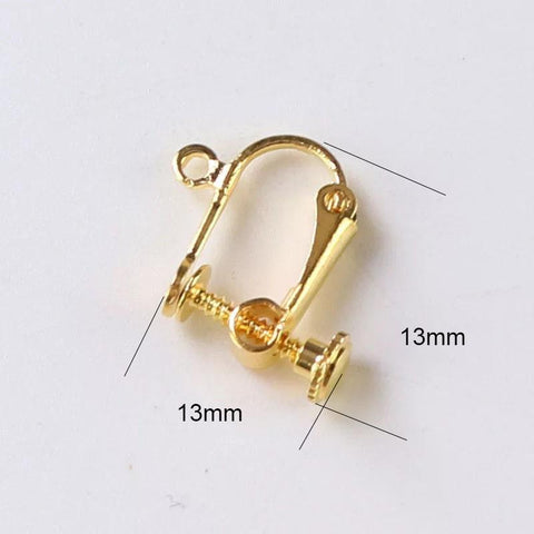 DIY Earring Findings Screw Ear Clip Base Blank Bezel-JW01565-Veeddydropshipping