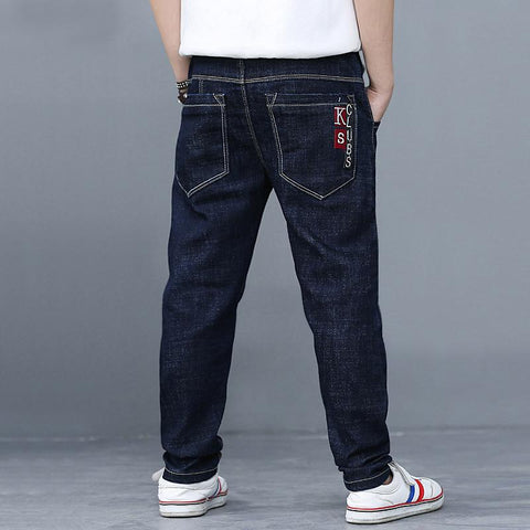 Fashion Children Jeans High Quality Big Boys Denim Trousers Pure-TB01292-Veeddydropshipping