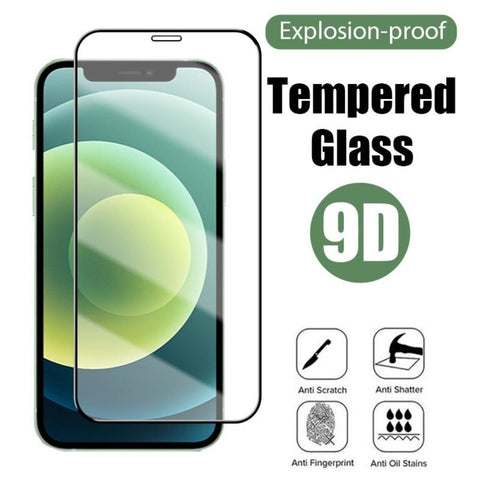 9D Full Protective Glass For iPhone 14 13 12 11 Pro Max Tempered Screen Protector for iPhone-PA00589-Veeddydropshipping