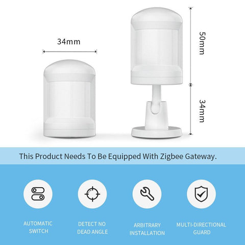 Zigbee Motion Presence Sensor PIR Human Body Detection Sensors-CE00661-Veeddydropshipping