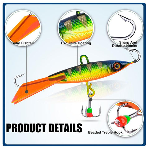 New 1pc Lure Balancers Winter Ice Fishing Lure 5.8cm 9g Ice Jig High Quality Artificial -OS00471-Veeddydropshipping