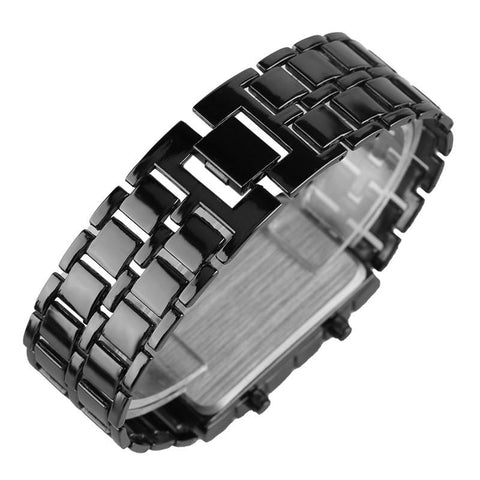 Fashion Black Full Metal Digital Watch Men Watches-JW00758-Veeddydropshipping