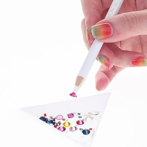 DIY Nail Art Rhinestones Gems Picking Crystal Dotting Tool -BH00971-Veeddydropshipping