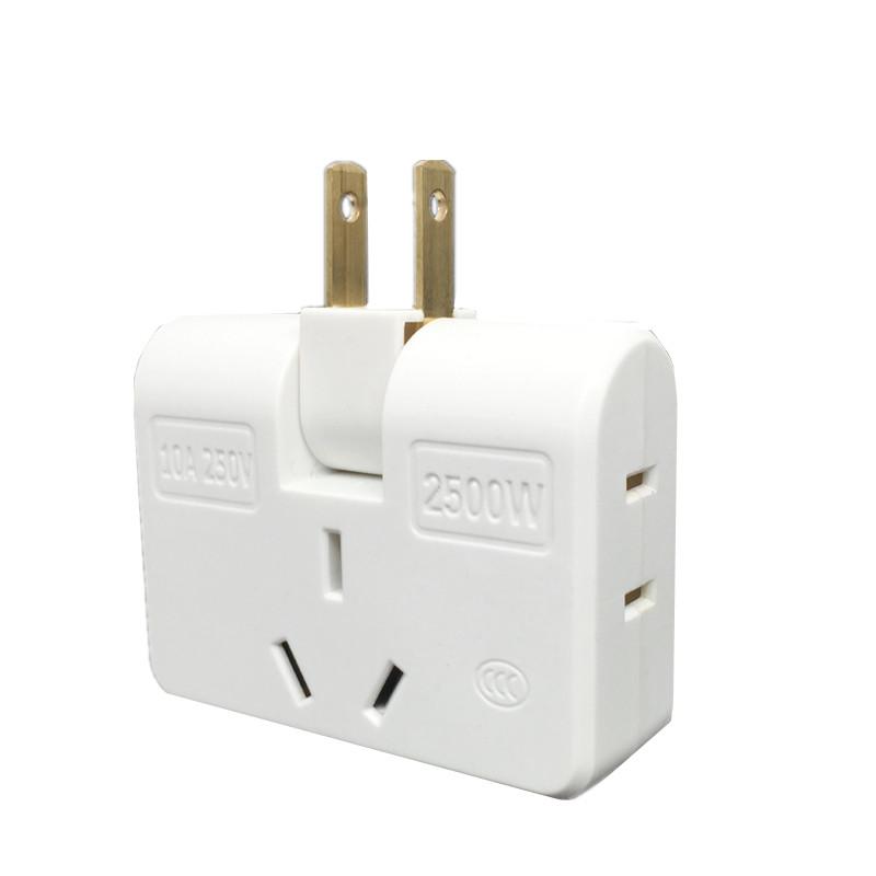 US Adapter One In Three Converter 180 Degree Rotation Extension Plug Wireless Outlet -CE00224-Veeddydropshipping