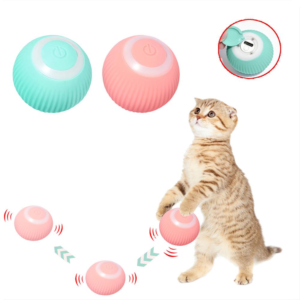 Smart Cat Rolling Ball Toys Rechargeable-HA01375-Veeddydropshipping