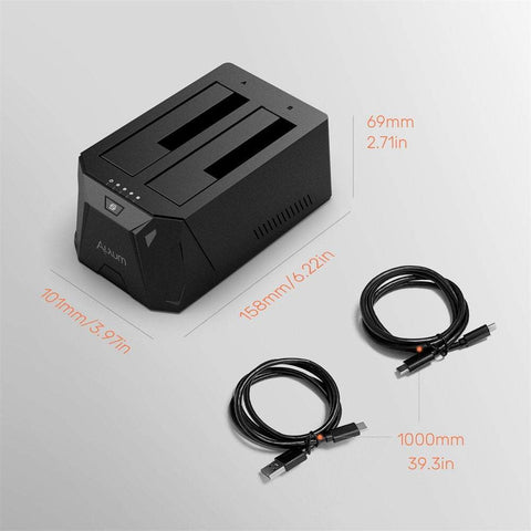 Dual Hard Drive Docking Station-CO00953-Veeddydropshipping