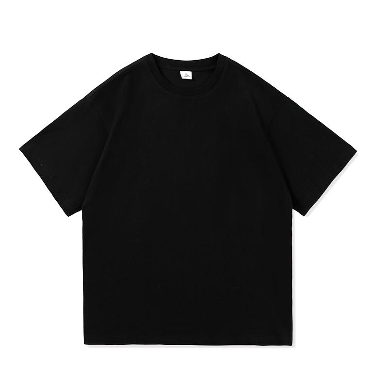 T Shirt Casual Solid Short Sleeve Classical Tee Mens 100% Cotton Oversized Hip-Hop Top -Veeddydropshipping