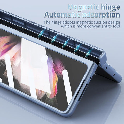 For Samsung Galaxy Z Fold 4 5G Case Hinge Protect Phone Case Fold3 Fold4 Magnetic-PA00610-Veeddydropshipping