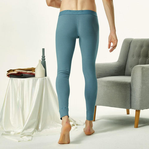 winter Men&#39;s sexy cotton Long johns Low Rise Thermal-MF01540-Veeddydropshipping