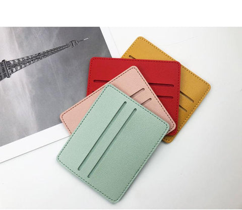 Mini ID Card Business Credit Card Case PU Leather Ultra-thin-BS00572-Veeddydropshipping