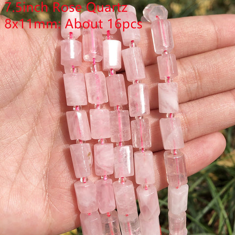 Natural Stone Beads Pink Rose Quartz Crystal Round Beads-JW01528-Veeddydropshipping