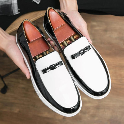 Loafers Patent Leather Free Shipping for Men Casual-BS01379-Veeddydropshipping