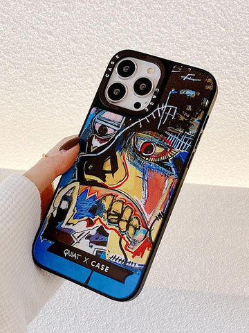 2022 New Ins Net Red Niche Personality Graffiti Line Anti-Fall Phone Case-PA00195-Veeddydropshipping