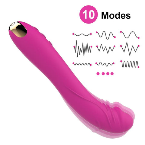 Lengthened Dildo Vibrator for Women Vagina Clitoris Massarger Erotic Toys -BH01199-Veeddydropshipping