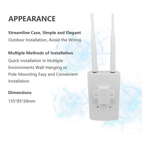 Outdoor Waterproof Smart Wireless Router-CO01459-Veeddydropshipping