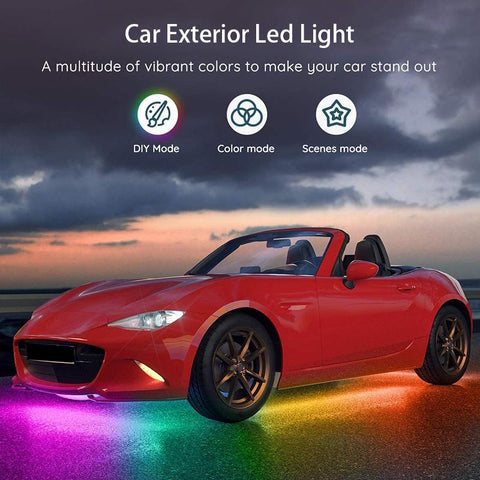 Car Underglow Neon Accent LED Strip Lights App Control RGB Auto-AM00536-Veeddydropshipping