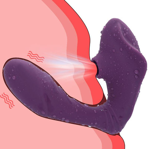 Vagina Sucking Vibrator Vibrating Sucker Oral Sex Suction Clitoris Stimulator -BH01224-Veeddydropshipping