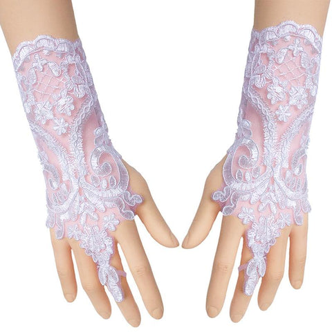 Lace Gloves Bow Sleeves Sexy Women-WF01233-Veeddydropshipping