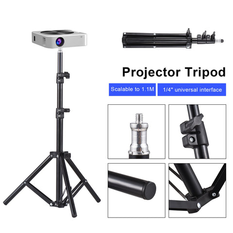 Projector Tripod Stand Universal Projector Bracket Portable Aluminum Alloy -CE00789-Veeddydropshipping
