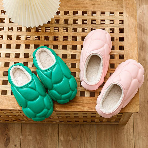 Thickened padded fashion solid color cotton slippers Autumn-BS01243-Veeddydropshipping