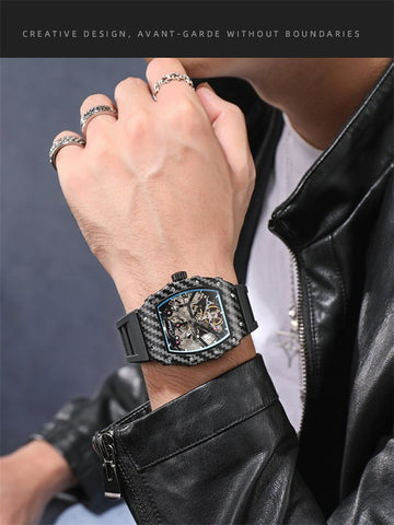 Automatic Mechanical Watch Skeleton Vintage Watch -JW00637-Veeddydropshipping