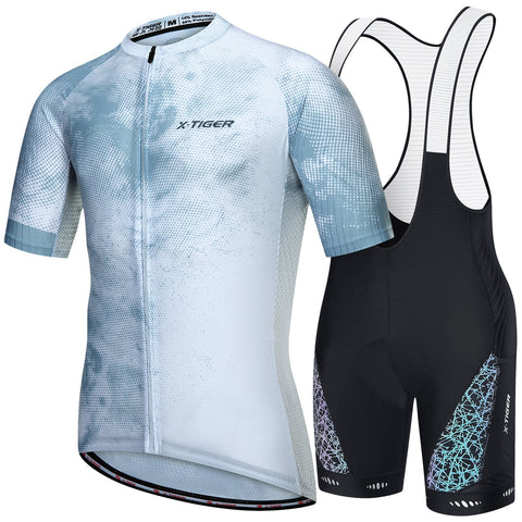 Cycling Jersey Set Quick-Dry Breathable Road Bike Bicycle Shirt Bib Shorts -OS01145-Veeddydropshipping