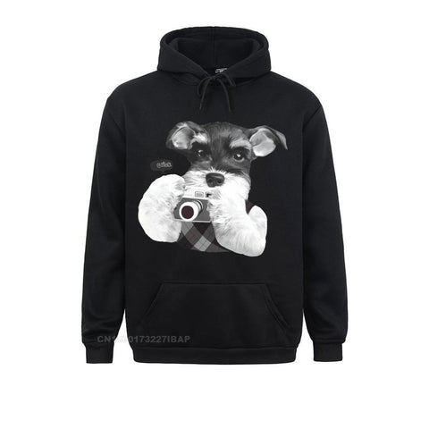 Hoodie Men's Fun Schnauzer Camera Shirt Fashion Top-Veeddydropshipping