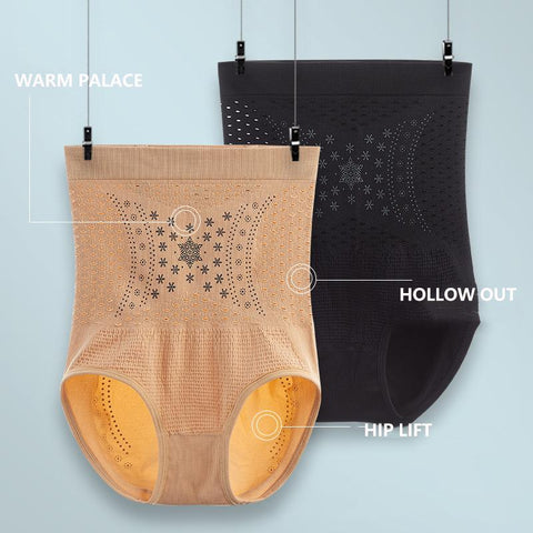 High Waist Flat Belly Sheathing Panties-WF00982-Veeddydropshipping