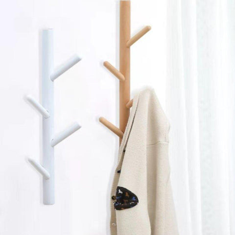 Wooden 4 Hooks Nordic Creative Wall Home Decor-HA01553-Veeddydropshipping